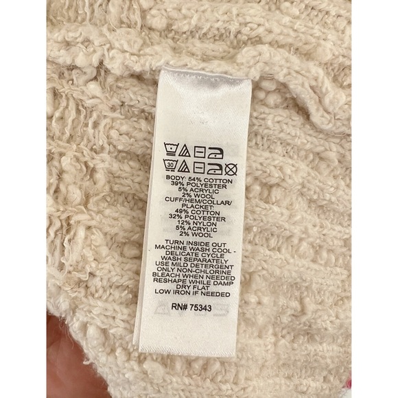 Joie Women’s Nordic Open Cardigan Slub Long Duster Sweater in Cream Color XS - Picture 4 of 5